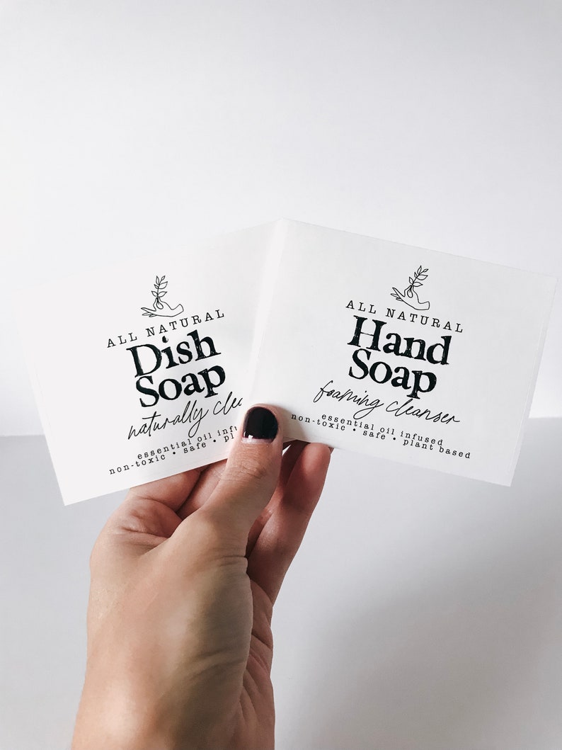 Dish and Hand Soap Labels Hand Soap Label Kitchen Labels Etsy