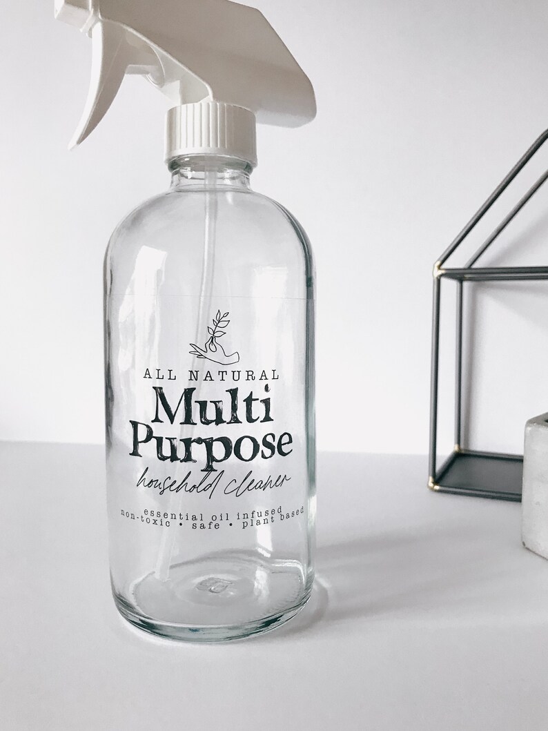 PRINTED Cleaning Label Multi Purpose Cleaner Label All Etsy Canada