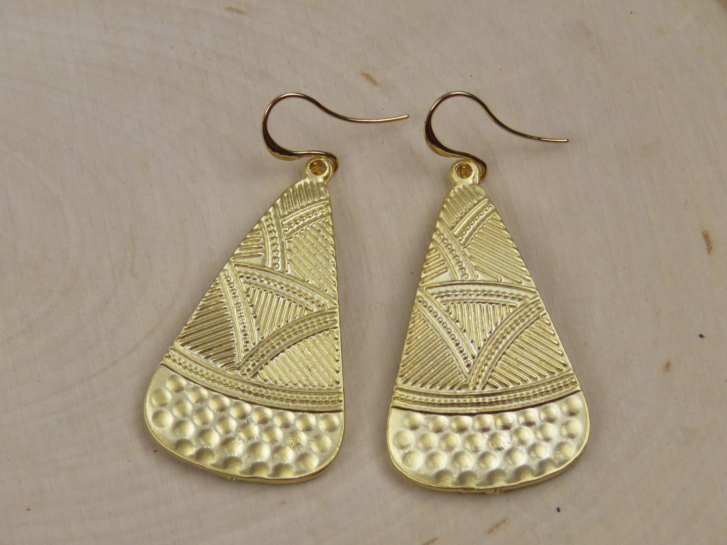 Greek Gold Earring Set / Gold Dangle Earrings / Greek Jewelry/ - Etsy UK