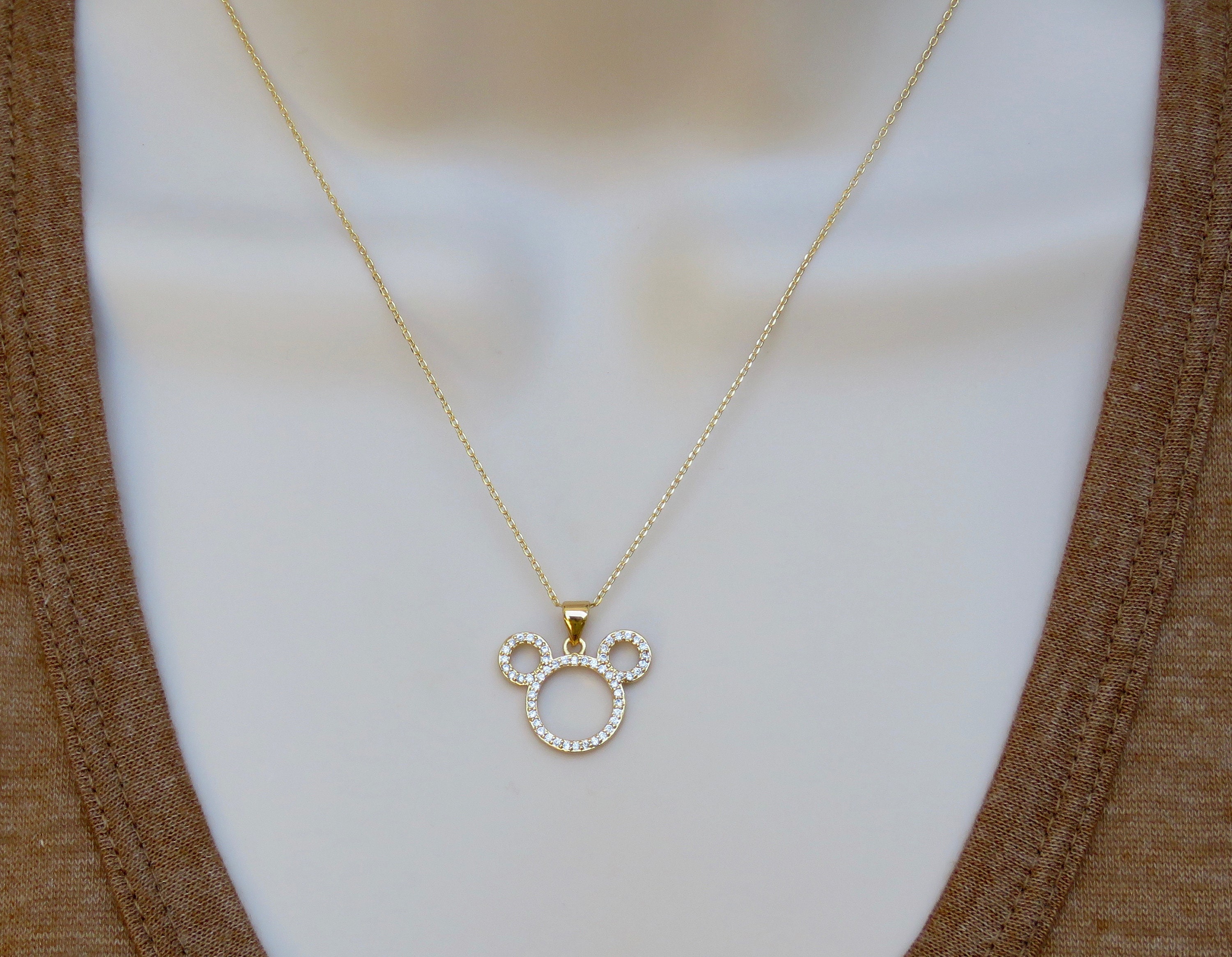 Download Collana Disney Topolino Gioielli D Oro 14k Oro Riempito Etsy