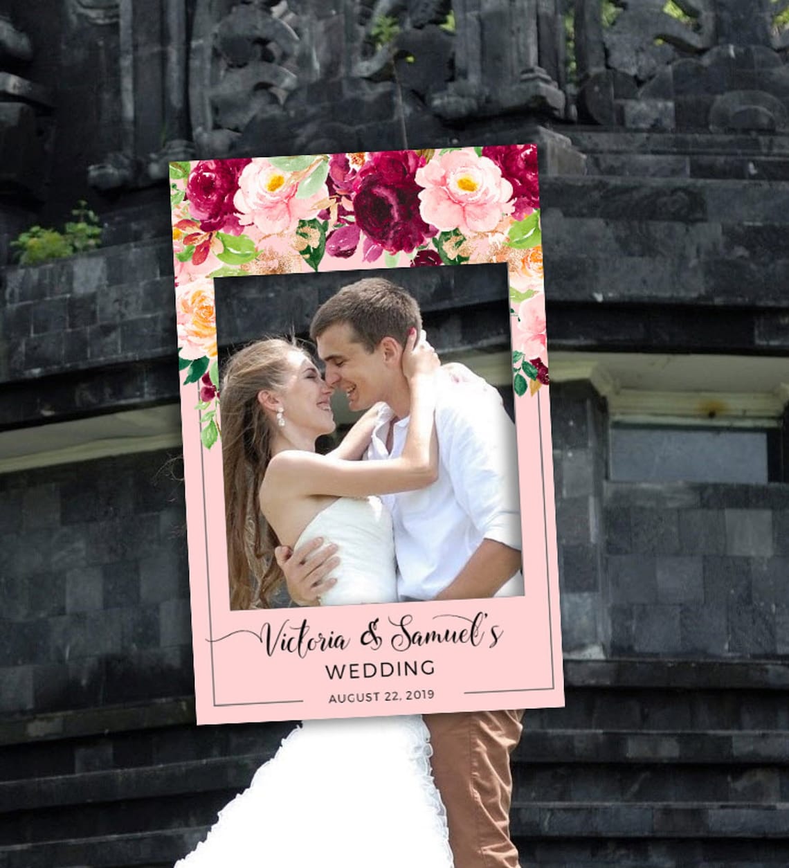 Fall Wedding PHOTO BOOTH PROPS Rustic Wedding photo prop frame Etsy