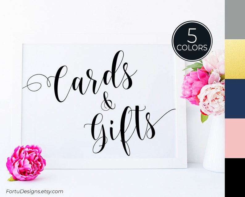 Cards and gifts sign Wedding card box Wedding decorations Bridal shower decor Wedding decor Bridal shower signage Bridal shower signs FDST