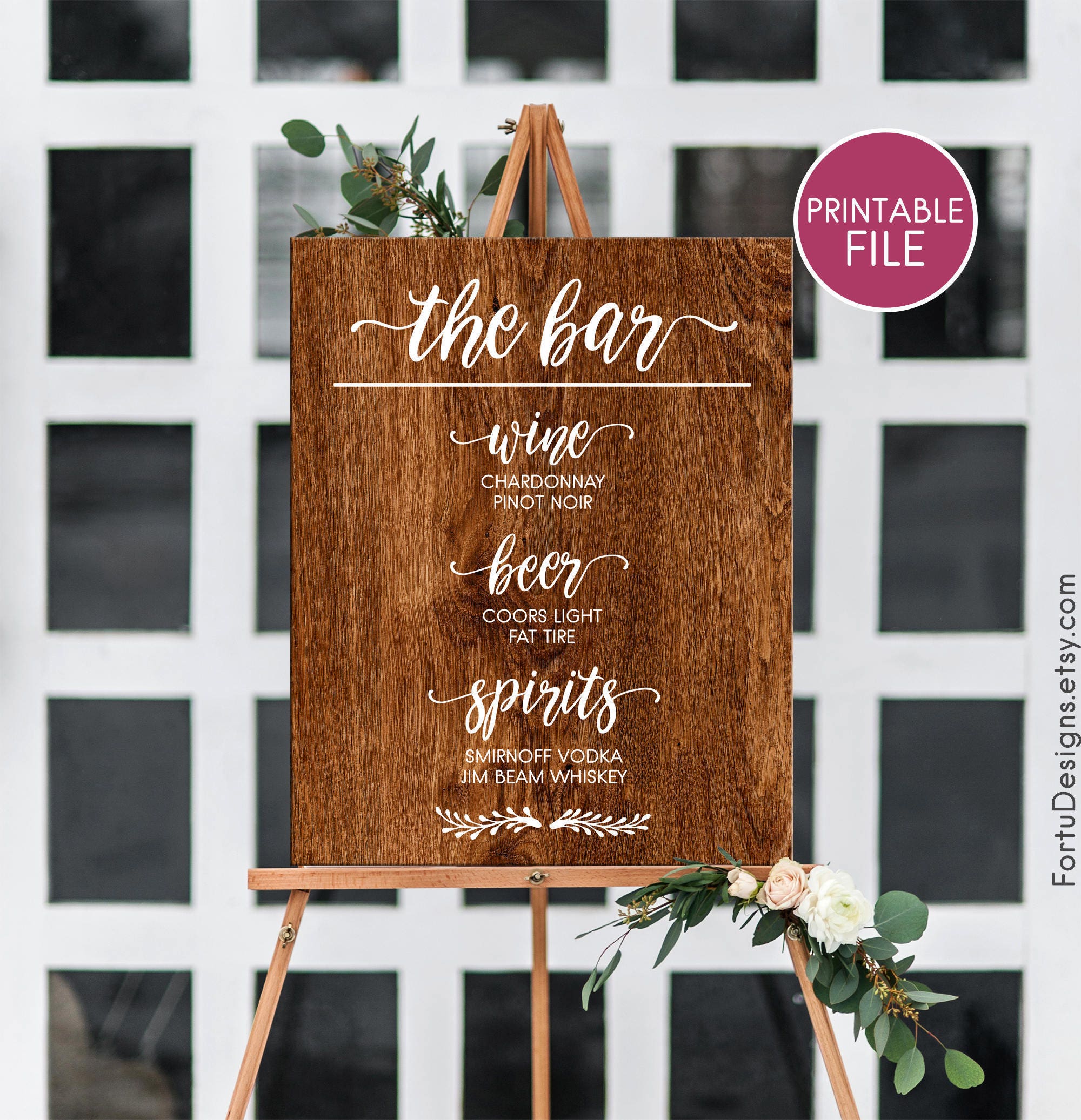 Custom Wedding Bar Sign PRINTABLE Customized Wedding Bar Decor Etsy Custom Wedding Bar Sign PRINTABLE Customized Wedding Bar Decor Etsy