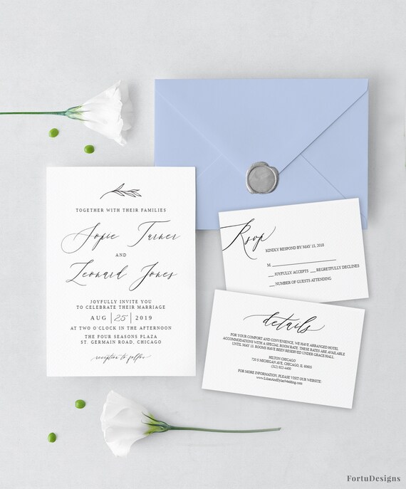 Download Elegant Wedding Invitations Templates Torte