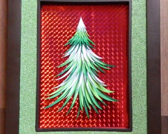 3D Paper Sculpture Tree Needles