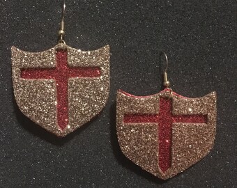 School spirit Brother Martin Crusaders earrings