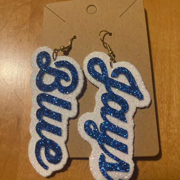 School Spirit Earrings Jesuit Blue Jays