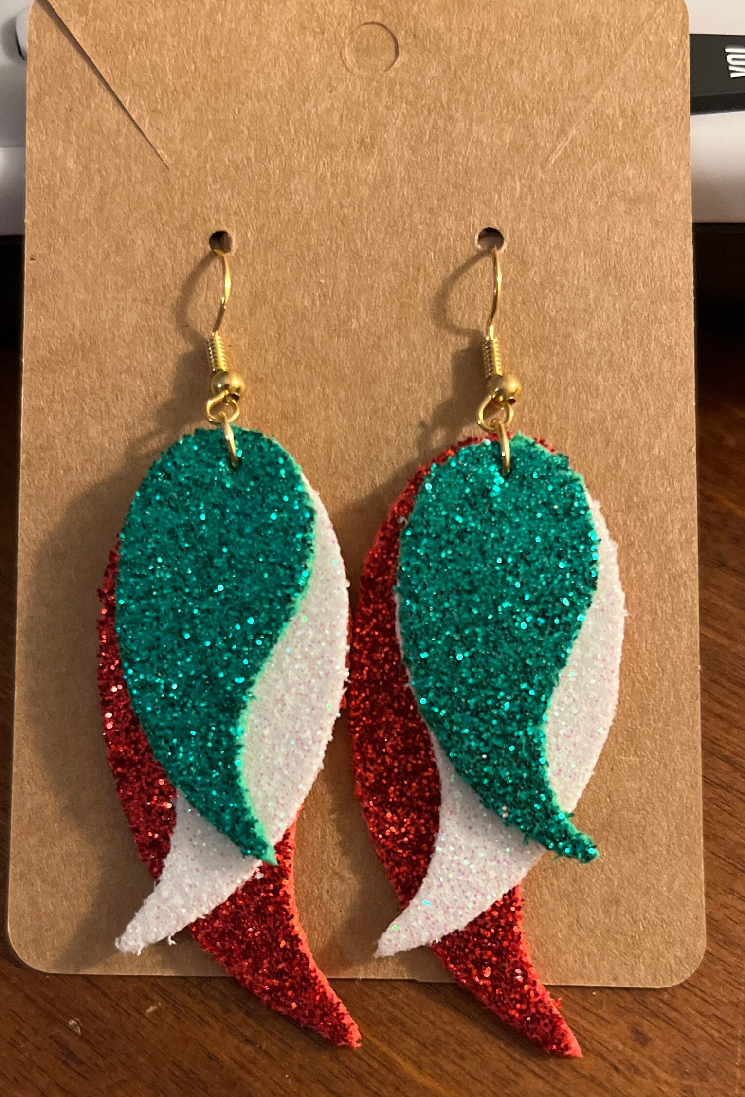 Italian Flag Earrings