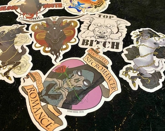 Indoor-Outdoor Vinyl Stickers (3-4 inch)