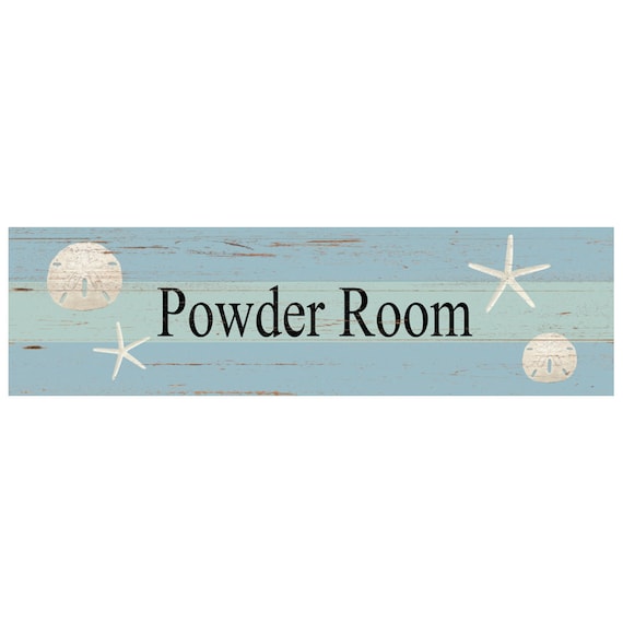 Beach Sign- Beach Themed Powder Room Sign