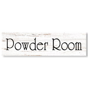 Powder Room Sign