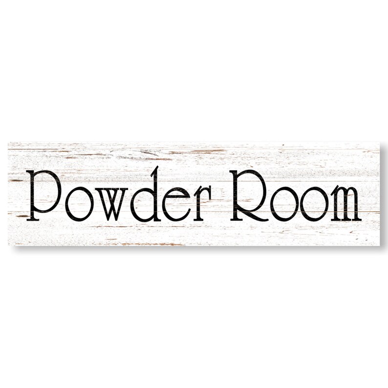 Powder Room Sign