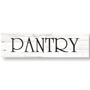 Handcrafted Pantry Sign: Unique Pantry Label for Home Storage