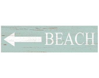 Beach Sign- Beach Sign with Arrow