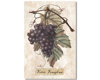 Rustic Purple Grapes Sign