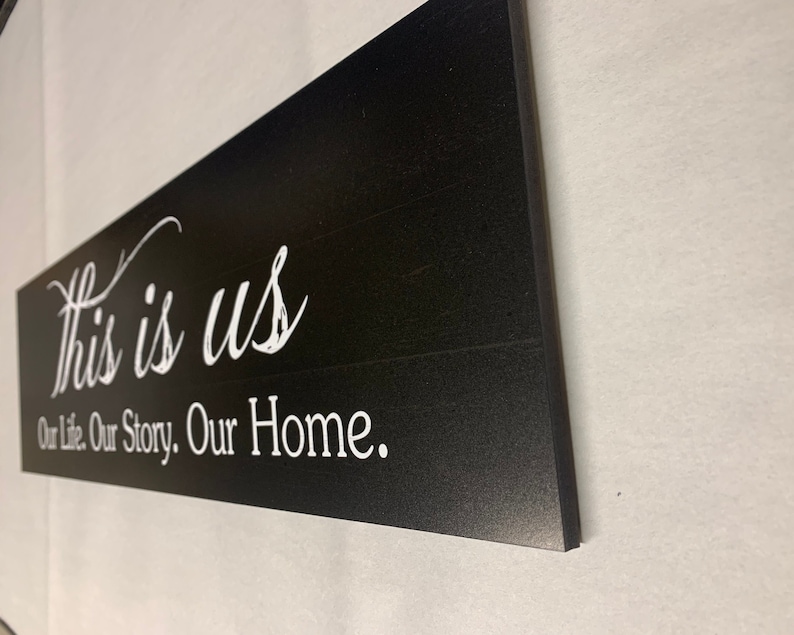 This is Us Sign This is Us Wall Sign Black This is Us Sign Etsy