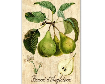 Unique Handmade Pear Kitchen Sign – Enhance Your Home with Retro Flair