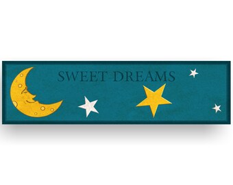 Sweet Dreams Sign, Sweet Dreams, Moon Sign, Star Sign, Children's Sign, Nursery Sign