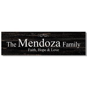 Personalized Last Name Sign - Family Wall Decor