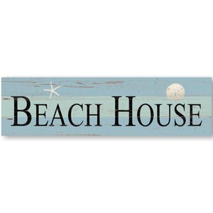 Beach House Sign – Nautical Wall Art