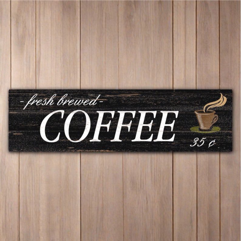 Coffee Sign- Coffee Bar Sign- Café Sign - Etsy