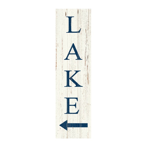 Lake Arrow Sign Vertical Lake Arrow Sign | Etsy