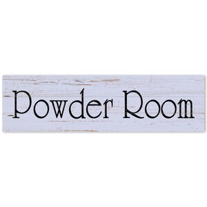 Powder Room Sign- Periwinkle
