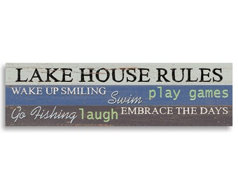 Lake Rules Sign