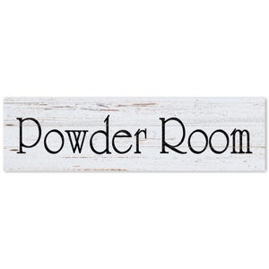 Powder Room Sign- Ice Blue