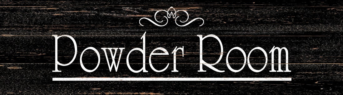 Powder Room Logos Powder Room Sign - Etsy