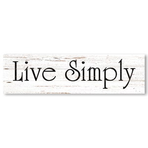 Live Simply Sign