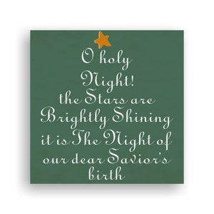 Nostalgic Christmas Sign- O Holy Night Sign