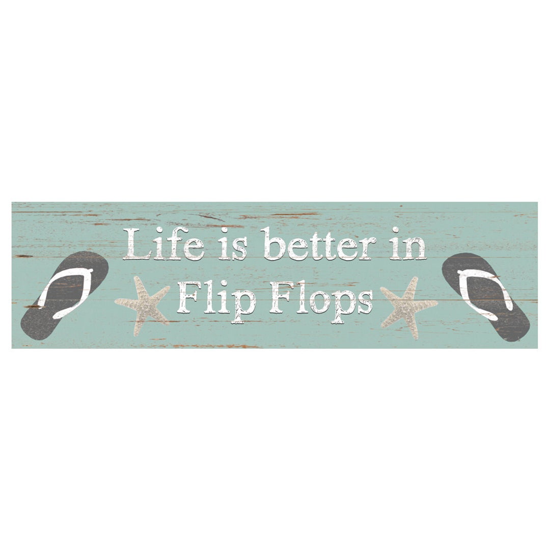Life is Better in Flip Flops Sign- Beach Sign - Etsy