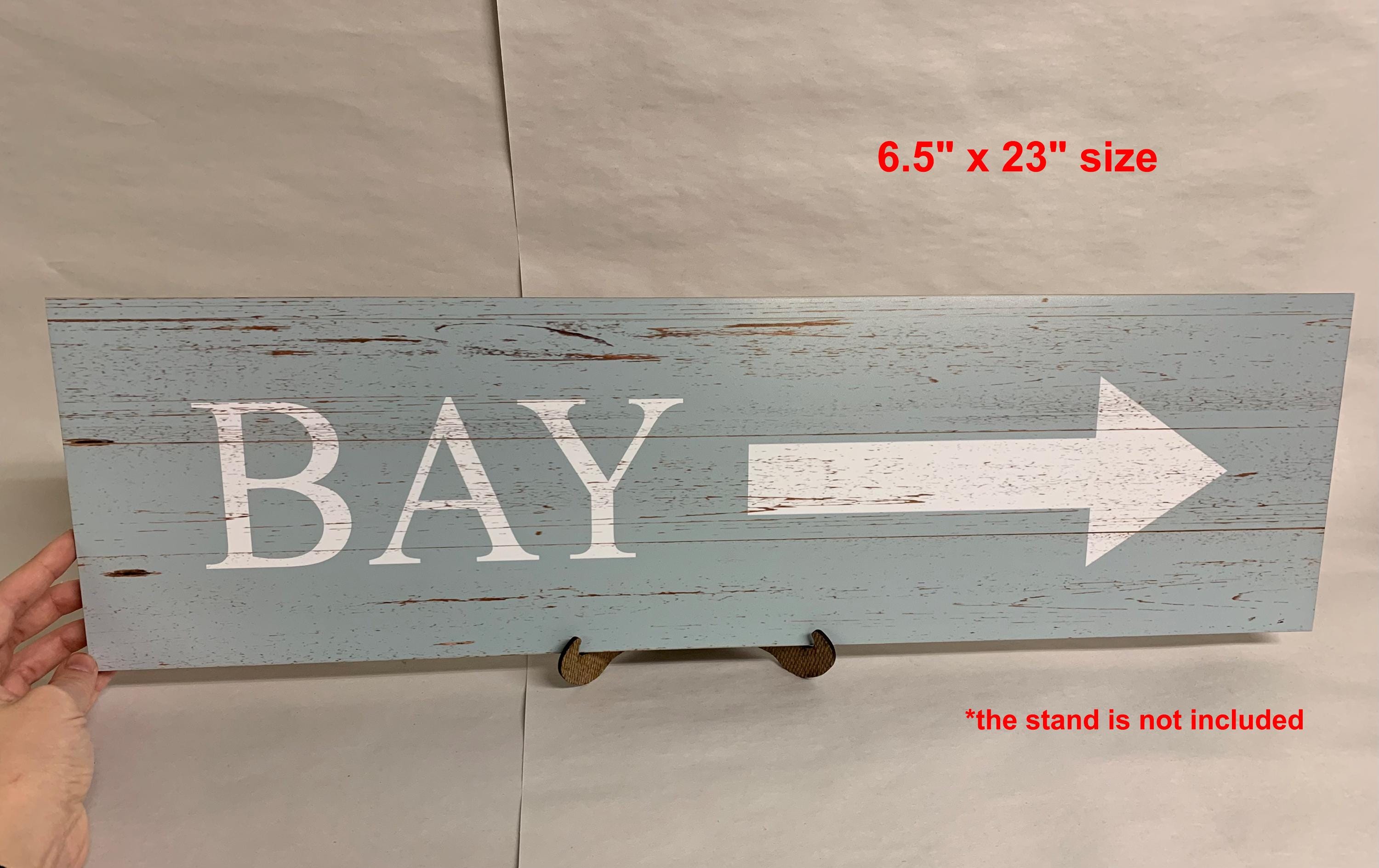 Bay Sign | Bay Sign With Arrow - Etsy
