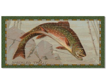 Rustic Fishing Sign Set – Perfect Décor for Cabin, Lake House, or Man Cave