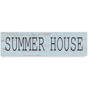 Summer House Sign Summer Home Sign Blue