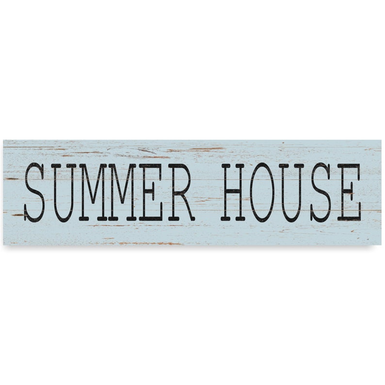 Summer House Sign Summer Home Sign Blue