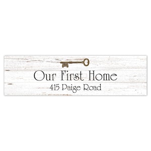 First Home Sign- Personalized Street Name Sign- New Home Sign