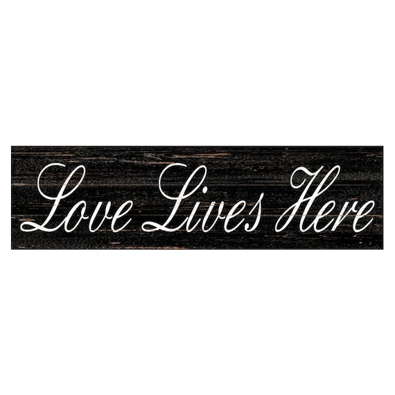 Rustic Love Lives Here Sign: Love Decor for a Cozy Home