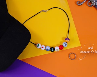 Annabeth Chase Camp Half-Blood Necklace + Heroes of Olympus (Now featuring ring!)