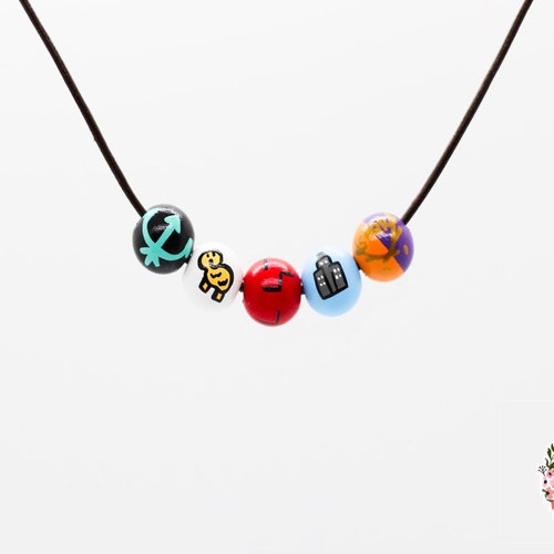 Four Bead Percy Jackson Necklace Heroes of Olympus Bead Etsy