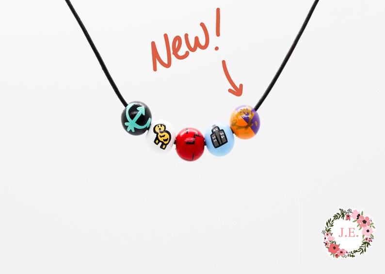 Four Bead Percy Jackson Necklace Heroes of Olympus Bead Etsy