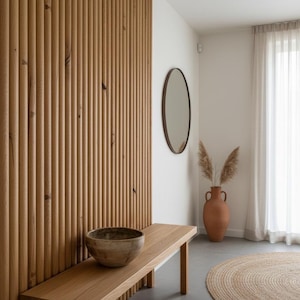 Reclaimed French Oak Wall Panels. Wood Wall Claddings. Wall Covering.