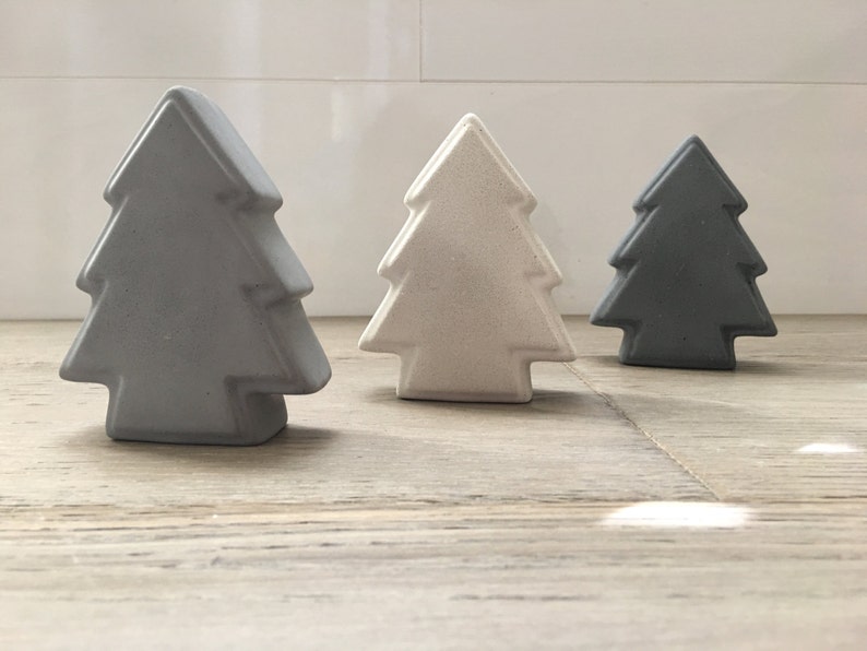 Concrete Christmas Tree. Christmas Cement Decorations. | Etsy