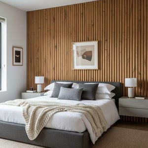 Reclaimed French Oak Wall Panels. Wood Wall Claddings. Wall Covering. image 2