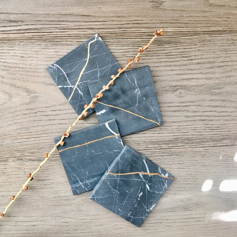 Kintsugi Coaster - Etsy