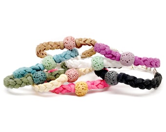Youth Lava Bead Bracelet  / Kids Essential Oil Diffuser / Child Diffuser Jewelry / Boy Girl Bracelet