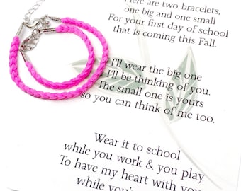 First Day of School Comfort Bracelets / Matching Bracelets / Essential Oil Diffusers for Kids & Baby