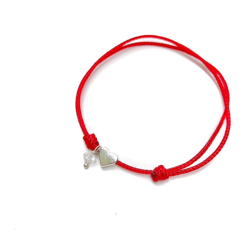 Child Heart String Bracelet / Minimalist Bracelet / Kids Etsy