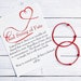 Red String of Fate Couple Bracelet Set with Card / Kabbalah Red Thread Bracelet / Couple Bracelet / Red String Bracelet 